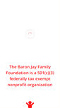 Mobile Screenshot of baronjayfoundation.org