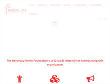 Tablet Screenshot of baronjayfoundation.org